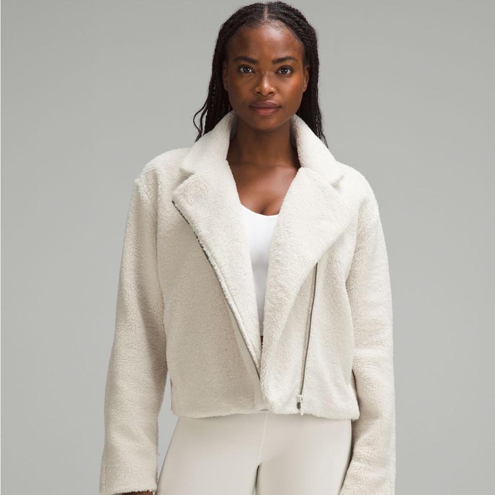 Lululemon Textured Fleece Collared Jacket